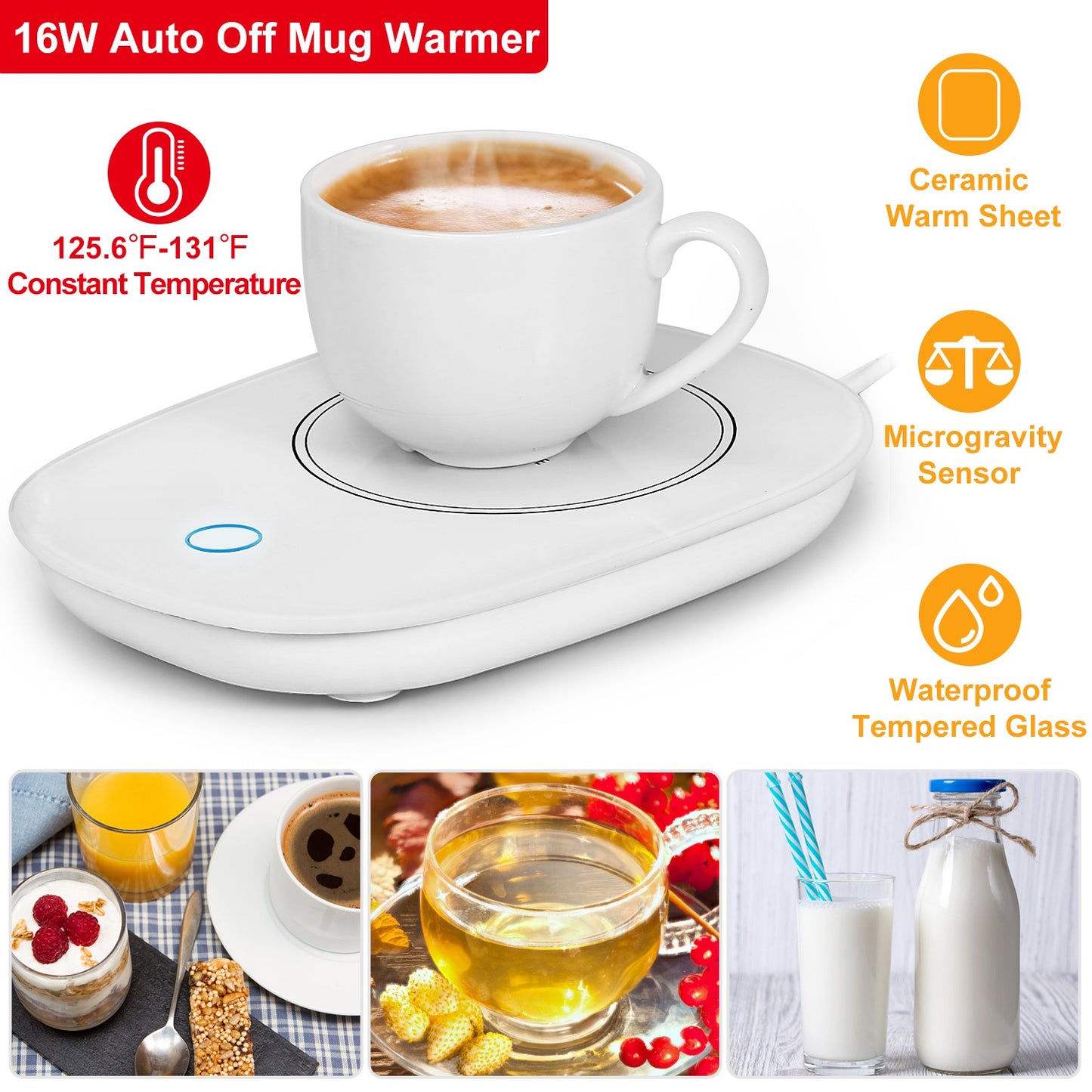 Intelligent Auto On/Off Mug Warmer