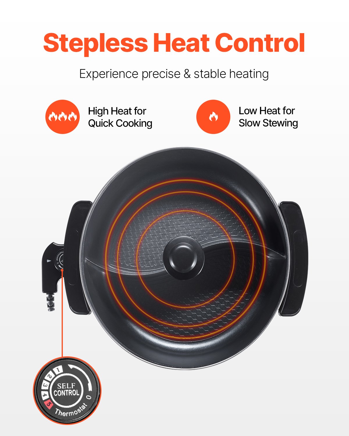 Dual-Sided Electric Hot Pot (5L Large Capacity)