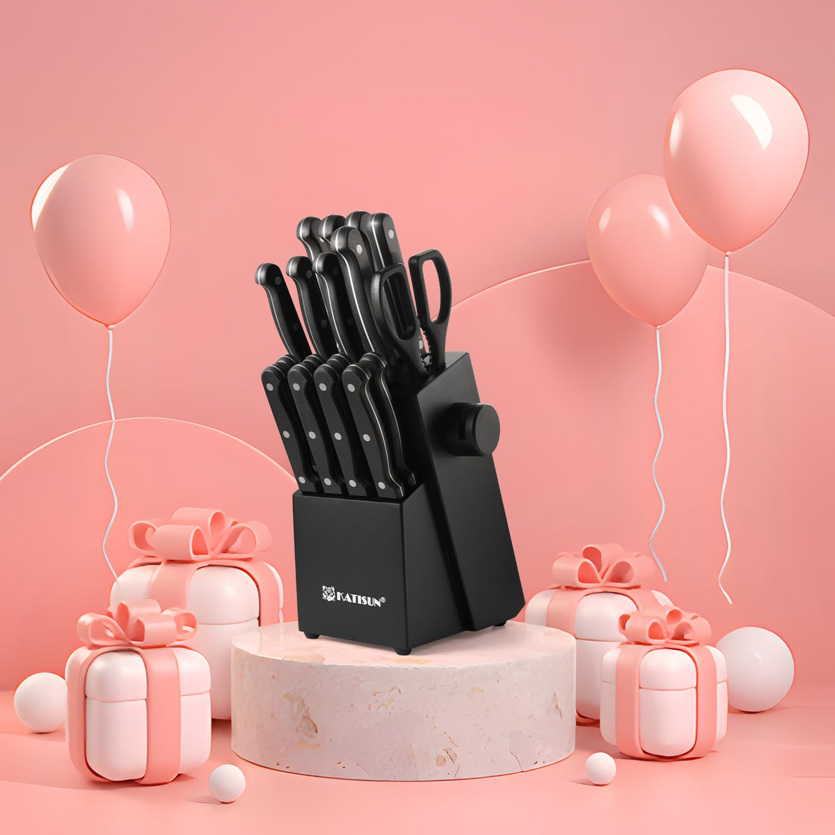 KATISUN 19-Piece Professional Kitchen Knife Set