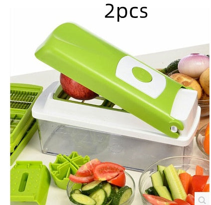 All-in-One Manual Food Chopper – Multi-Function Vegetable, Fruit & Meat Cutter